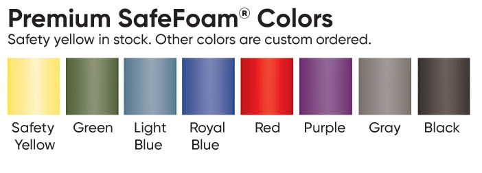 SafeFoam Color Chart