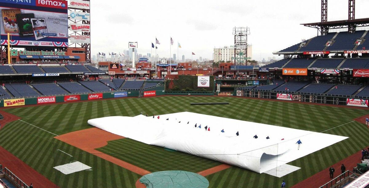 Handling Full Infield Tarps CoverSports